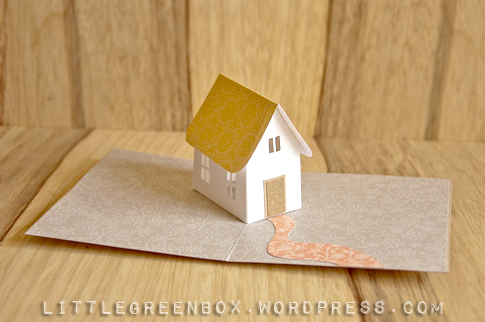 Welcome Home_ pop up card_little green box-3