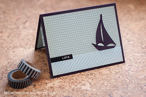 Sail Away popup card | littlegreenbox.wordpress.com